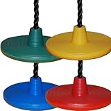 Daisy Disk Residential Disc Seat Roped Tree Swing Newly Revised (2013) to 250lbs Weight Limit