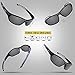 RIVBOS Polarized Sports Sunglasses Driving Glasses Shades for Men Women TR90 Unbreakable Frame for Cycling Baseball RB831 (840-black&Grey Coating Lens)