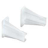 Prime-Line R 7240 Drawer Side Track Brackets, White