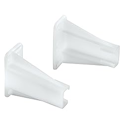 Prime-Line R 7240 Drawer Side Track Brackets, White