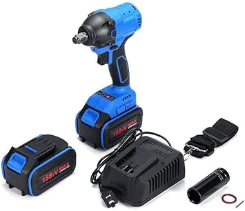 Amazon ブラシレス電動スパナ ソケットエアブラスター 充電式インパクト スパナ 電動ドライバーソケット ハンドドリル取り付け電動工具 1tv2チャージ インパクトドライバー