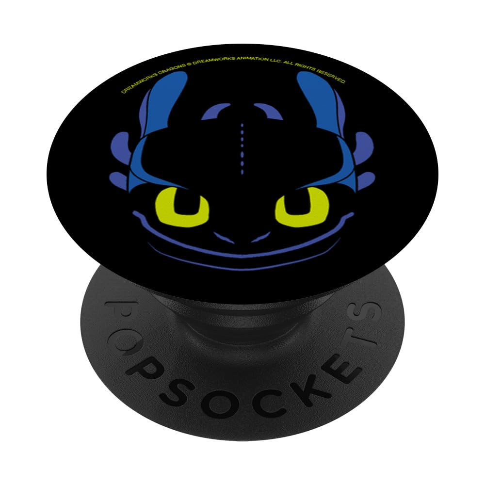 DreamWorks Dragons Toothless Night Fury Big Face Costume PopSockets Adhesive PopGrip