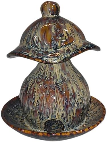 HomeView Design Mushroom Design on Round Plate Birdhouse