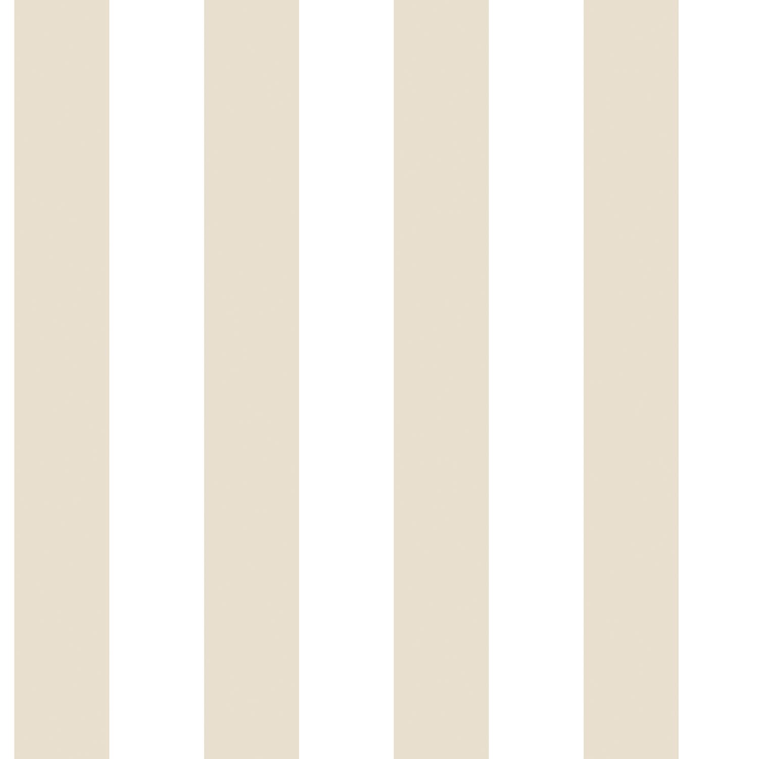 Galerie G67520 Smart Stripes 2, Two Colour Stripes Design Wallpaper, Beige/White, 10m x 53cm