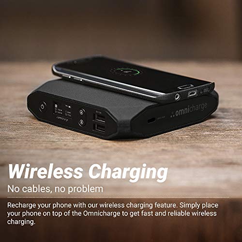 Omni 20 USB-C+ 100W USB-C/Wireless Charging Portable Power Bank | Battery Pack for Laptops, Cameras, Tablets, Smartphones, iPhone, iPhone X, iPhone Xs, Samsung Galaxy and Other Smart Devices