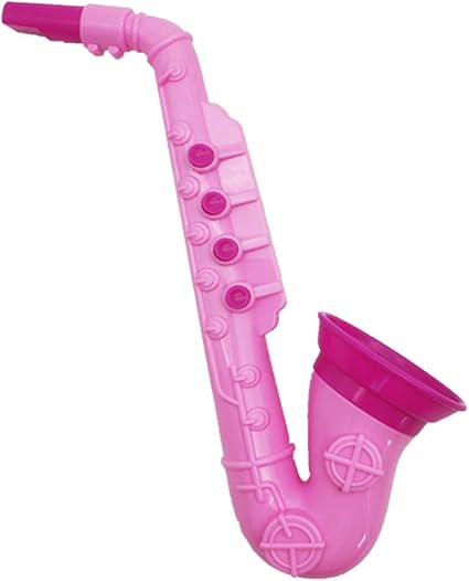 plastic toy saxophone
