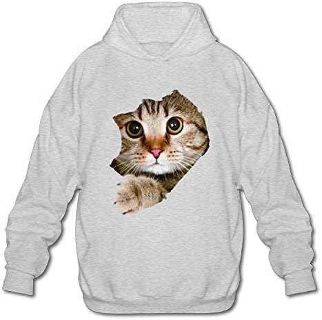 Creative Cat Printing Men's Fashion Hooded Sweatshirt