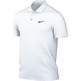 Nike NikeCourt Dri-FIT Men's Tennis Polo (US, Alpha, Small, Regular, Regular, White/Black)