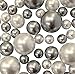 160 Floating Silver Pearls - Fills 4 GL - - Shiny Jumbo Sizes + Must Have Transparent Gels Kit for The Floating Effect - Fascinating Centerpiece Vase Decorations