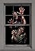 WOWindow Posters Zombie Breakout Two Male Zombies Halloween Window Decoration, Includes 34.5
