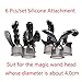 6 Pcs/Set Attachment Silicone - Wireless Massage Wand Head Accessories for Women - Body Massager