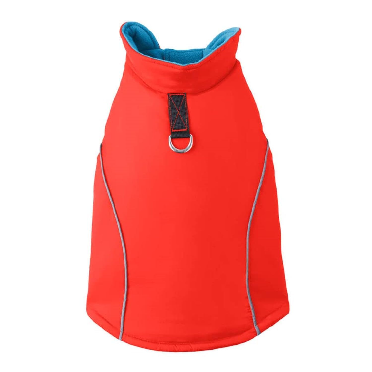 Gooby Cold Weather Fleece Lined Sports Dog Vest with Reflective Lining, X-Small, Orange โ image 1