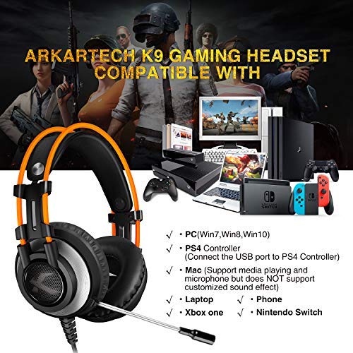 Headsets Arkartech K9 Gaming Headset For Xbox One Ps4 Pc Noise Canceling Over Ear Headphones With Mic Was Listed For R1 786 00 On 16 Feb At 16 16 By Powertraders In Outside South Africa Id