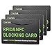RFID Blocking Card, NFC Contactless Cards Protection Entire Wallet & Purse Shield, No More Need for Single Sleeves, Credit Card Holder, Wallets or Passport (Green)