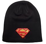 Dc Comics Justice League Beanie Superman Logo Fleece Cap w/ Gift Box