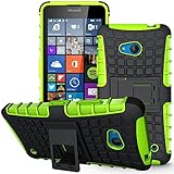 Lumia 640 Case,Nokia 640 Case, Sophmy Hybrid Dual Layer Armor Protective Case Cover with kickstand for Microsoft Lumia 640 (green)