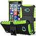Lumia 640 Case,Nokia 640 Case, Sophmy Hybrid Dual Layer Armor Protective Case Cover with kickstand for Microsoft Lumia 640 (green)