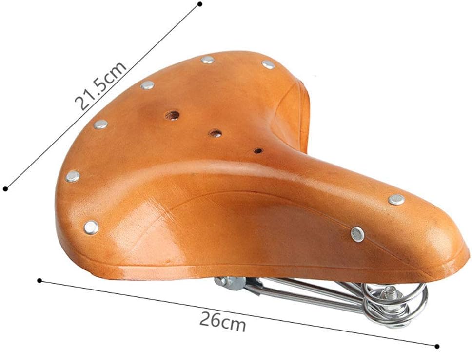 TXYFYP Genuine Leather Spring Bike Saddle - Image 3