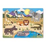 Kitchen MELISSA & DOUG SAFARI PEG PUZZLE (Set of 6) Book