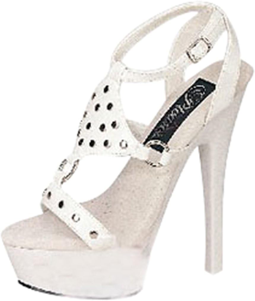DPN Women's Rivet High Pumps Platform Sandals