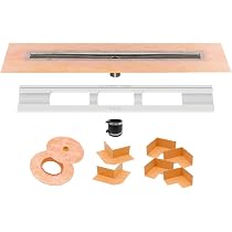 Schluter Kerdi Line Shower Drain with 36" Stainless Steel Channel ...