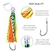 DAOUD Set of 6 Fishing Lures Trolling Lures Saltwater for Tuna Marlin Dolphin Mahi Wahoo and Durado, Included 9 inch Rigged Big Game Fishing Lures and Free Mesh Bag.