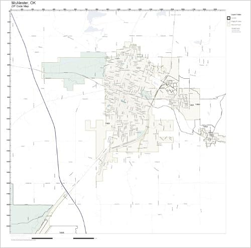Mcalester Ok Zip Code Map Zip Code Wall Map Of Mcalester, Ok Zip Code Map Laminated: Amazon.com:  Office Products
