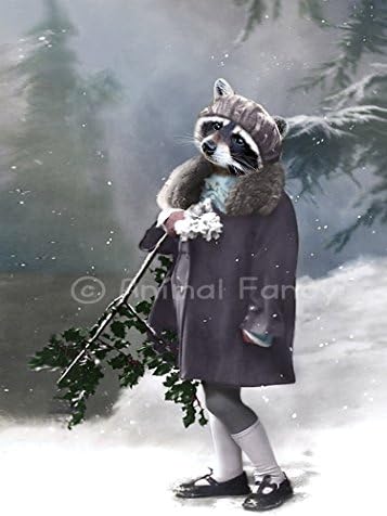 Raccoon Art Print - "Elvina"