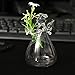 Brccee AC Angel Hanging Glass Angel Flower Vase Plant Flower Vase Hydroponic Office (S)