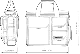 ToughBuilt TOU-EL-1-M Small Laptop Bag Hard Body Padded Fits 13-17 Inch view 9