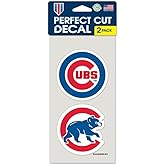 Chicago Cubs Set of 2 Die Cut Decals