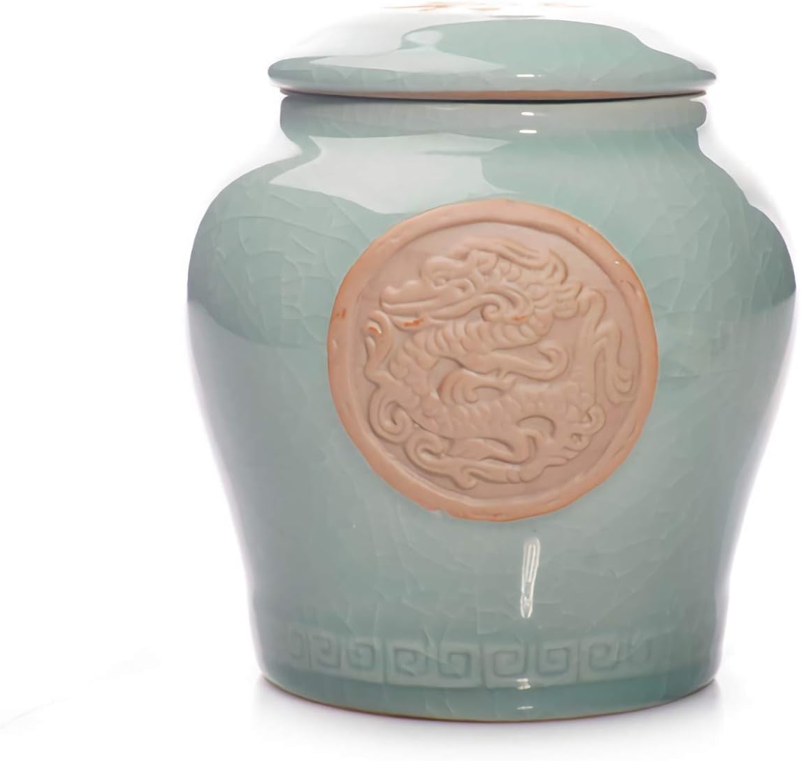 Food Storage Jar,Modern Honeycomb Half Matte Glaze Ceramic Kitchen Canister Jar with Airtight Clamp Lid for Food Storage,Serve Coffee,Sugar,Tea,Spices and More