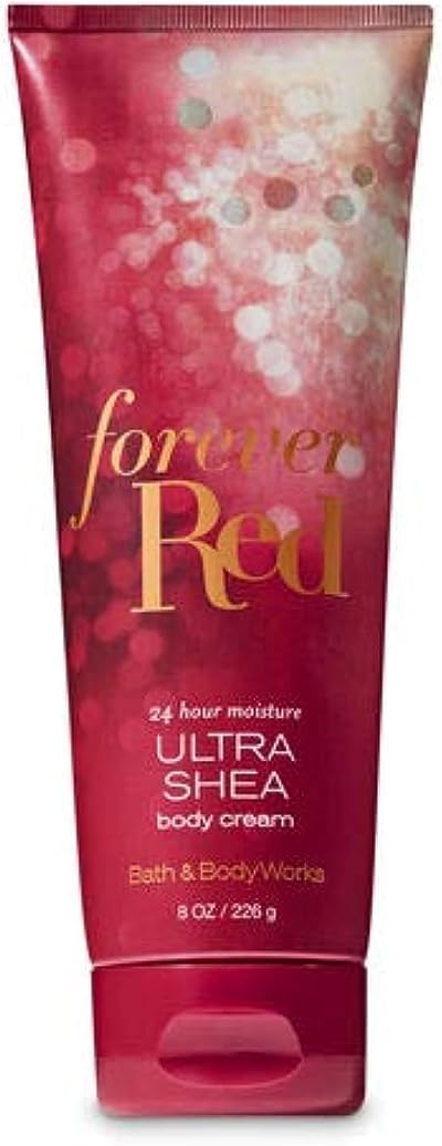Bath and Body Works FOREVER RED Ultra Shea Body Cream 8 oz Shea Butter Fragrance