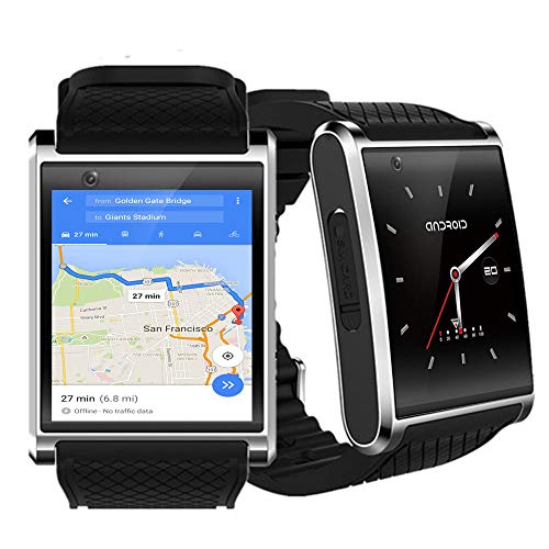 Indigi Exclusive 3G Unlocked Android 5.1 OS Smart Watch Phone (3G+WiFi) GPS(Maps) + Heart Rate Sensor + Bluetooth 4.0