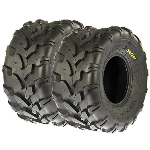 SunF Knobby ATV Sport Tires 20x108 20x10x8 4 PR A003 (Set Pair of 2