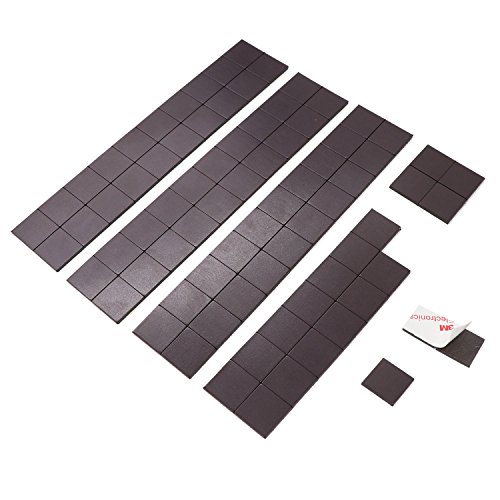ESFUN Magnet Squares with 3M Adhesive, Magnetic Tape For Home/Office/School Organization, Fridge Magnet, DIY Project Board, Magnet Sheets with Adhesive,80 Pieces, 20x20x2mm - Thumbnail 4