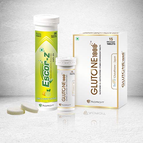 Skin Lightening Combo Glutone 1000 With Escor Z Lime Buy Online In Aruba At Desertcart 205925434