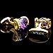 KFLK Purple Cufflinks With Stone