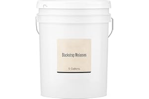 MIX.HOME 5 Gallon Unsulfured Blackstrap Molasses | Sulfur-Free Cane Molasses for Baking, Cooking, Sauces & Food Production
