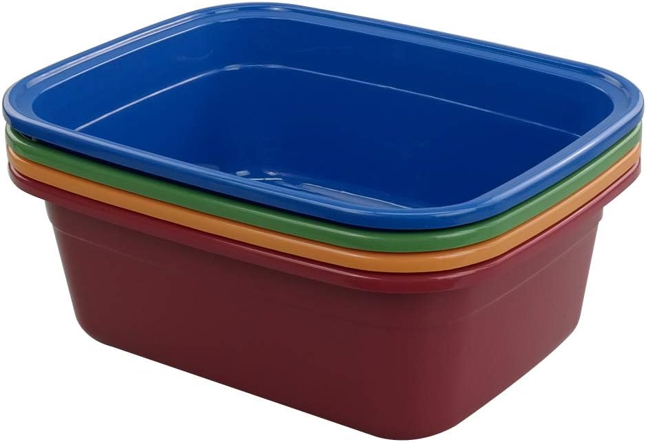 Napravi Rs Paquet De 4 Ucake Colore Cuvette Bassine Plastique Rectangle Produits Et Accessoires De Nettoyage Seaux