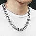 Trendsmax Classic Mens Necklaces 316L Stainless Steel Cuban Chain Necklace Hip Hop Chunky Link 18 Inch