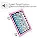 Fintie Silicone Case for Amazon Fire HD 10 (Compatible with 7th and 9th Generations, 2017 and 2019 Releases) - [Honey Comb Series] [Kids Friendly] Light Weight Shock Proof Back Cover, Pink
