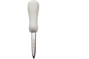 Mercer Culinary Boston Style Oyster Knife with Poly Handle, 3 Inch, White