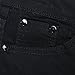 Qazel Vorrlon Men's Slim Fit Black Stretch Destroyed Ripped Skinny Denim Jeans W36×32L