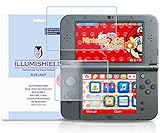 iLLumiShield - New Nintendo 3DS XL Screen Protector (2015) with HD Blue Light UV Filter and Lifetime Replacement Warranty / Premium High Definition Clear Film / Reduces Eye Fatigue and Eye Strain - Anti- Fingerprint / Anti-Bubble / Anti-Bacterial Shi