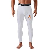 VanKee Men’s Thermal Compression Pants Fleece Lined Sport Tights Base Layer Bottoms Athletic Leggings for Cold Weather