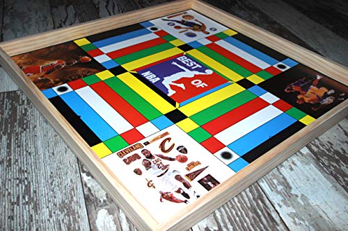 Jamaican Ludo Nba Edition Ludiludy 24in X 24in Board Game Family Game Night Activity Fun Easy Multi Player Entertainment - 