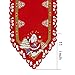 Simhomsen Santa Clause Table Runner for Christmas Holidays, Embroidered Holly Tree Surrounded (14 × 69 Inch)