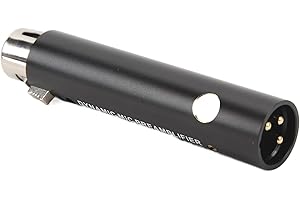 In line Microphone Pream, DM1 Mic Preamp with 28dB Gain, Lossless, Plug and Play, Portable Microphone Booster Preamplifier