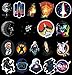 Vinyl Universe NASA Stickers Pack 100 Pcs Space Explorer Stickers Astronaut Decals for Laptop Ipad Car Luggage Water Bottle Helmet